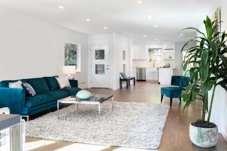 beautiful living room area Harvey Insurance