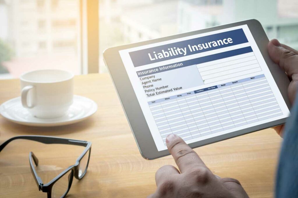 liability insurance form for small business from Harvey Insurance